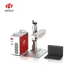 50 watt fiber laser marking machine with ipg source and rotary for sheep ear tag metal and plastic