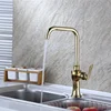wire drawing single Handle hole cold bathroom kitchen faucet dishes basin water taps with Brushed