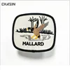 custom MALLARD brand logo embroidered hats patches no minimum