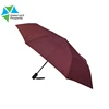 3 Folding Umbrella Auto Opening Close,red travel automatic umbrella