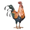 Metal Sculpture Carved Iron Rooster Home Furnishing Artwork Craft