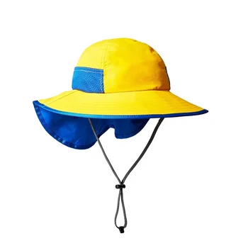 sun hat with back flap