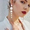 Free shipping 2019 Jewelry Created Big Simulated Pearl Long Earrings Pearls String Statement Drop Earrings For Wedding Gift