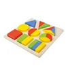 Early Learning Puzzle Educational Cognitive Geometry Block Wooden Montessori Toy