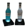 BOSHI square wood led lighted wine bottle base factory