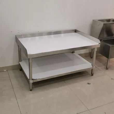 Commercial Stainless Steel Work Prep Table With Underboard For