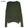 2019 wholesale fashion Thick Round collar knitwear women sweater wool