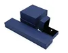 Sapphire Blue Jewelry box gift Velvet Kraft cardboard Paper Mini Box Manufacturer Packing Box