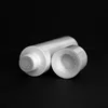 15ml 30ml 50ml Pure White Cylindrical Silver Edge Cosmetic Packing Containers Plastic Emulsion Airless Pump Bottle