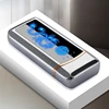 Free Logo LED Screen Custom Electronic Cigarette Lighter Dual Arc USB Lighter Plasma Windproof Rechargeable Lighter