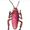 in stock factory wholesale funny stuffed black beetle plush toys, roach dolls, cockroach soft toys for party decoration