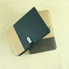 Color mixed pu leather portfolio with snap closure and usb terminal