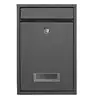 Galvanized steel post box mailbox