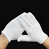 Cheap price Multifunctional Work Safety Protective Thin Full Finger White Cotton Gloves for driver worker GBJ-001