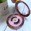 25mm mink eyelash vendor with pink eyelash packaging box and two piece set joggers private label
