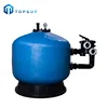 High quality easy install fiberglass pool site-mounted with multiport valve series sand filter pump