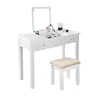 Mirror Makeup Flip Top Dressing Table