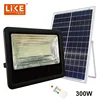 LikeTech Flood Light Solar 300W 200W 150W cheap price hot selling model long lifetime lighting 12 hours in rainy season