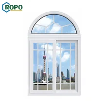 AS2208 de esmalte arco superior PVC diapositiva ventanas