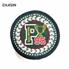 custom merrow border woven sport soccer patch for jerseys