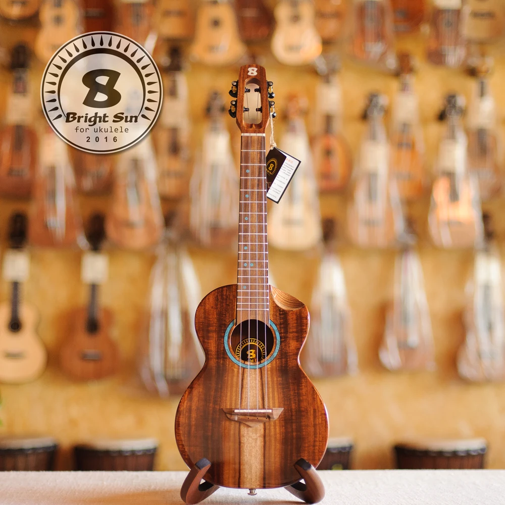 Brightsun BS-21TC full solid koa wood ukuleles, Tenor ukulele, handcraft  ukuleles