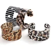 Leopard Zebra Wrist Bangles Pentagram Hollow Tortoiseshell Acetate Acid Cuff Bracelet Bangle