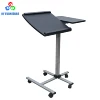 height adjustable hospital bedside over bed table