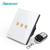 Home Automation Intelligent 433Mhz Electric Digital Control Led Wireless Screen Sensor Glass Panel Capacitive Touch Switch