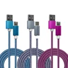 Led Light Oem High Quality White Braided Nylon Sync Data Phone Colorful Micro Usb Cable