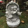 outdoor decorative marble angel boy garden water fountain wholesale DXCD-07