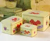Guangdong factory food grade candy packing tin can with hinge for cookie