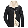 Young generation winter men solid color plus fleece coat with high quality