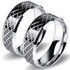 US Ring Size:7-12 7mm customized black ionic plated titanium steel finger ring for men