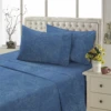 Solid embossed microfiber bedsheets with custom size