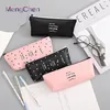 Wholesales custom new design school stationery brands in india hotsale cartoon leather zipper style pen pencil pouch 037