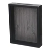 8x10'' Custom Top Loading Shadow Box Display Case Black Wood Frame 3D Picture Photo Frame