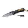 OEM Accept Competitive Price Plastic Handle Folding Camping Knife With Fire Starter