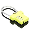 RANDOM Mix Colors Green T-shirt Shaped Three Coded Lock Blank Metal Zinc Alloy Steel Wire Combination 3 Digitals Padlock