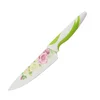 Flower Pattern Non Stick Blade Colorful Handle Chef Knife