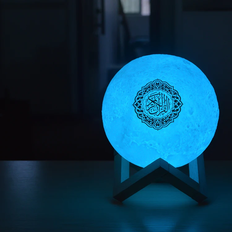 
Equantu SQ168 Blue tooth Touch Moon Lamp APP quran speaker for Ramadan gift 