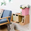 Houseware Storage Display cabinet, Bamboo Wall Mounted Floating Shelf