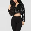 Lady long-sleeved jacket with hat outdoor tops women's casual solid color coat