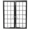 High performance iron and glass door China wholesale price metal glass balcony door