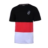 High quality custom logo soft mens color block t shirt