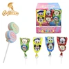 Hot sale colorful twisted stick marshmallow cotton lollipop candy