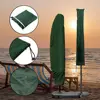 Green Umbrella Covers Patio UV Sun Waterproof Parasol Covers with Zipper and Telescopic Rod 210T Polyester