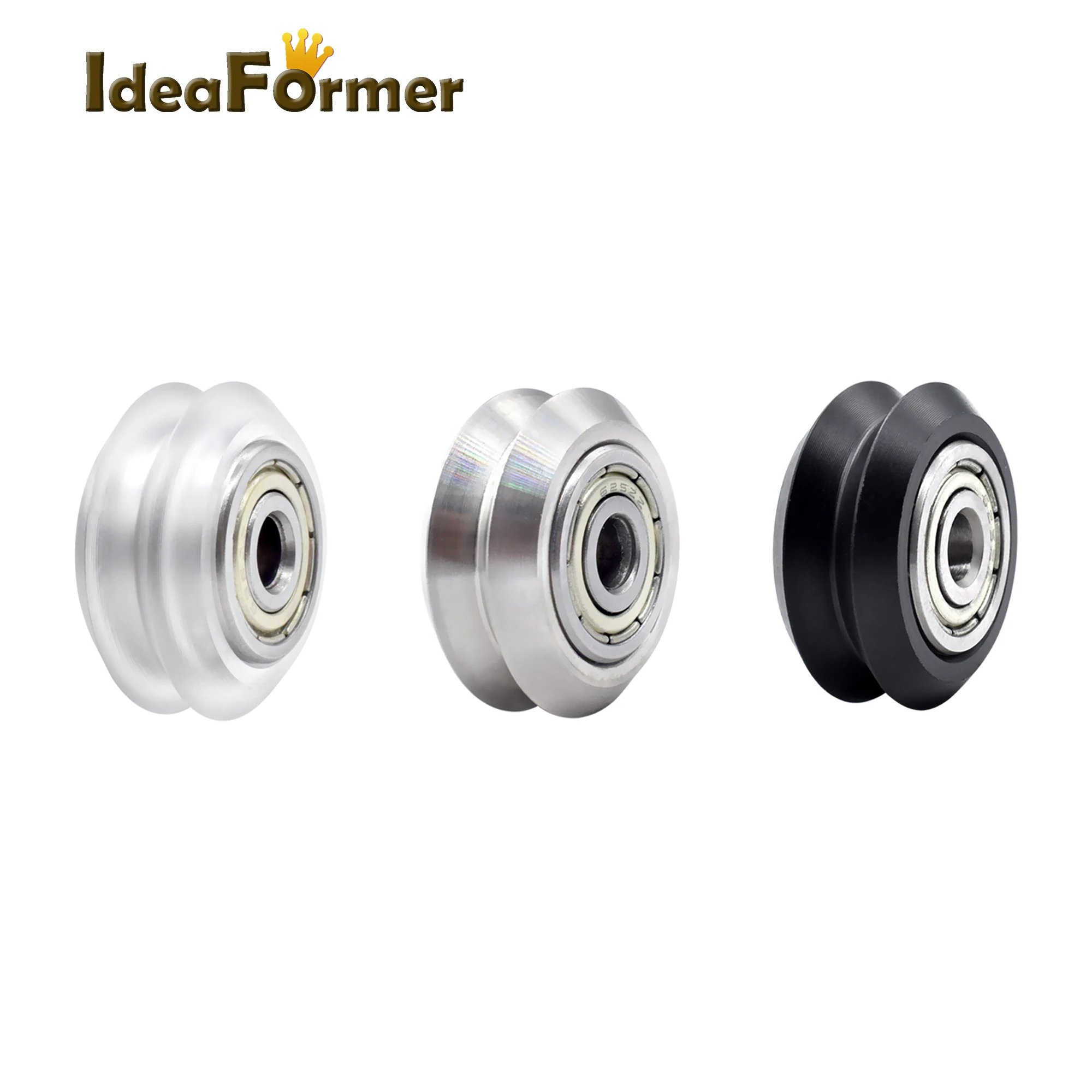 3D Printer Pulley,20pcs V-Shape Groove Wheel 5mm Bore 625 Bearing Pulley Accessories for CNC 3D Printer 