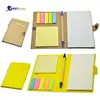 Notebook Notepad with Pen, Sticky Notes and Colored Index Tabs Flags Page Marker