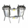 Excellent sanitary Stainless Steel Food Grade Double Barrel Filter for soymilk