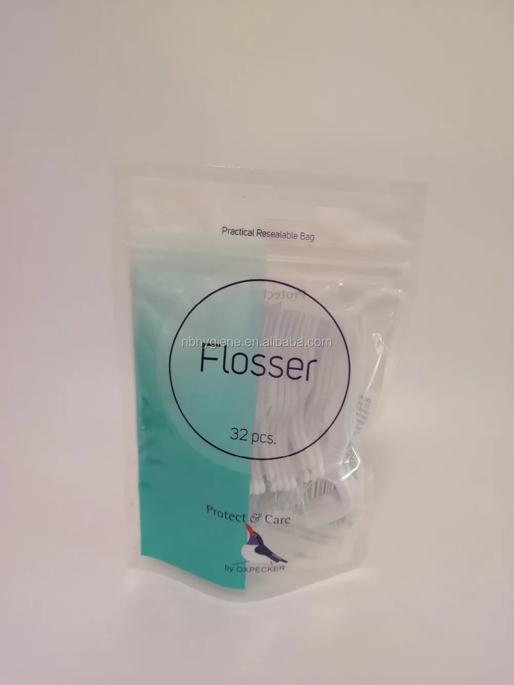 Oem Bulk Individually Wrapped Dental Floss Sticks Abrasive Uhmwpe